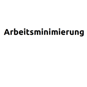 Arbeitsminimierung Patientin - Patient